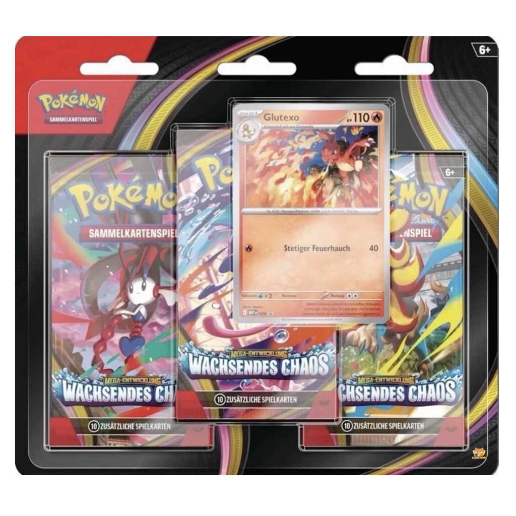Pokemon Wachsendes Chaos - 3-Pack Blister