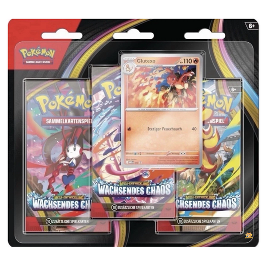 Pokemon Wachsendes Chaos - 3-Pack Blister